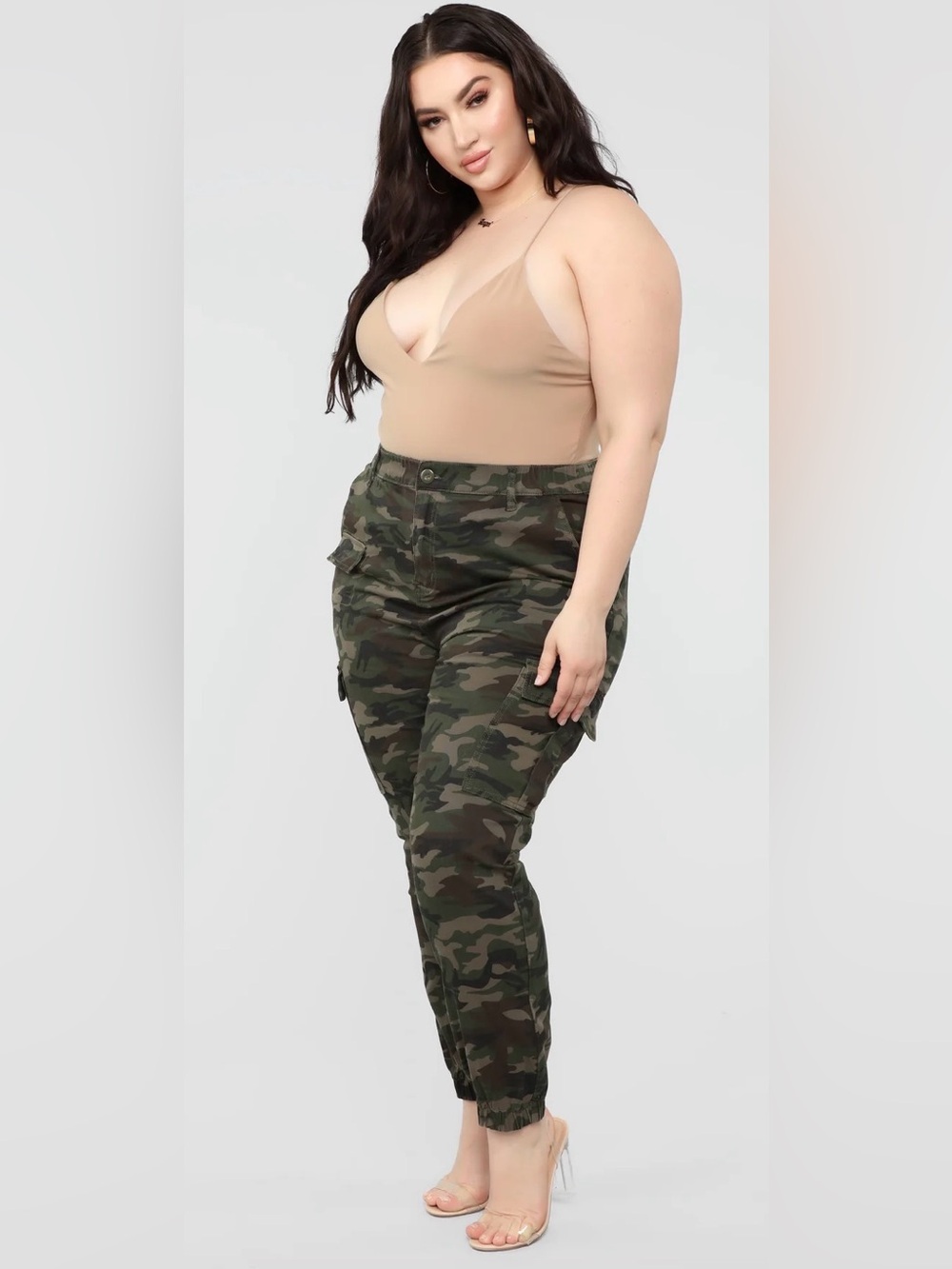Women's Camo Cargo Jogger Pants